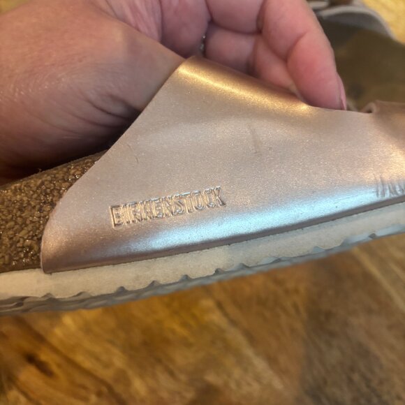 Kids Rose Gold Birkenstocks - Picture 8 of 12